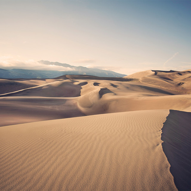 The dune field at Great Sand Dunes National Park in Colorado